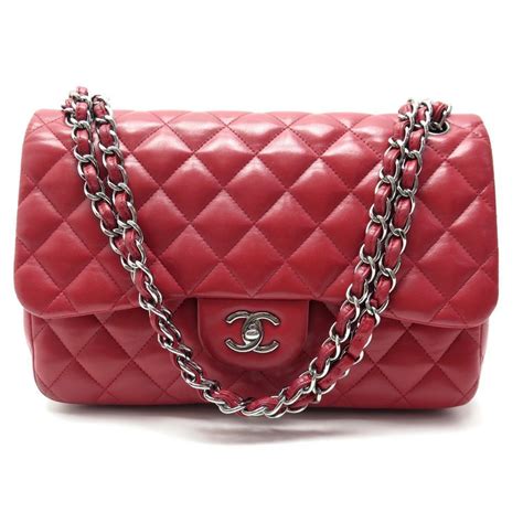 sac chanel rouge prix|Chanel sac boutique.